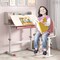 Adjustable Kids Study Desk, Tiltable and Height-Adjustable with Storage